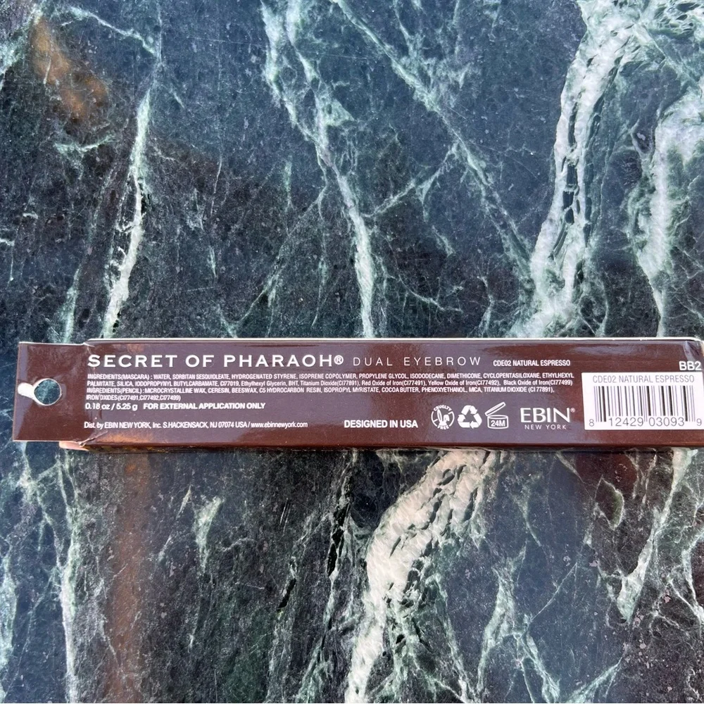Secret of pharauhdual eyebrowo-pencil & mascara duo -natural brown